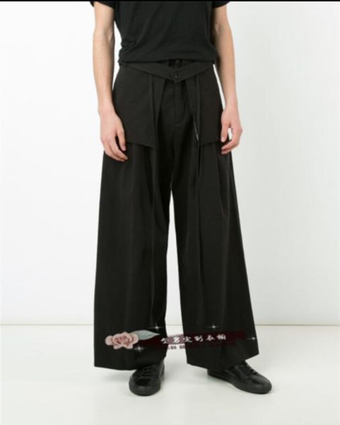 new 27-44 2018 men's clothing hair stylist fashion loose casual pants wide leg skirt pants plus size costumes, Black
new 27-44 2018 men's clothing hair stylist fashion loose casual pants wide leg skirt pants plus size costumes, Black