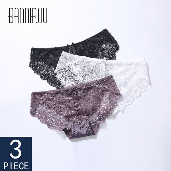 3 pcs woman lace briefs underwear for woman solid low rise female panties 2020 new lace underwear -xxl bannirou, Black;pink
3 pcs woman lace briefs underwear for woman solid low rise female panties 2020 new lace underwear -xxl bannirou, Black;pink