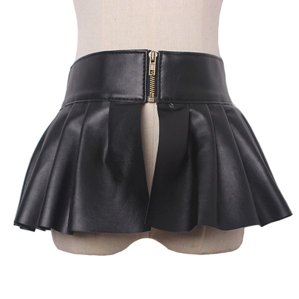 fashion unique female leather belt skirt accessories black dress ruffled skirt waist wide sealing for women leather belts punk, Black;brown
fashion unique female leather belt skirt accessories black dress ruffled skirt waist wide sealing for women leather belts punk, Black;brown