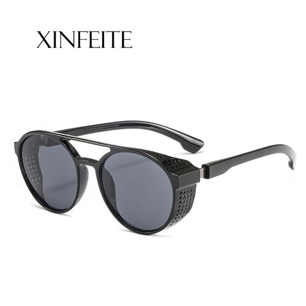 xinfeite sunglasses retro steampunk round color coating mirror uv400 outdoor sun glasses night vision goggles for men women x524, White;black
xinfeite sunglasses retro steampunk round color coating mirror uv400 outdoor sun glasses night vision goggles for men women x524, White;black