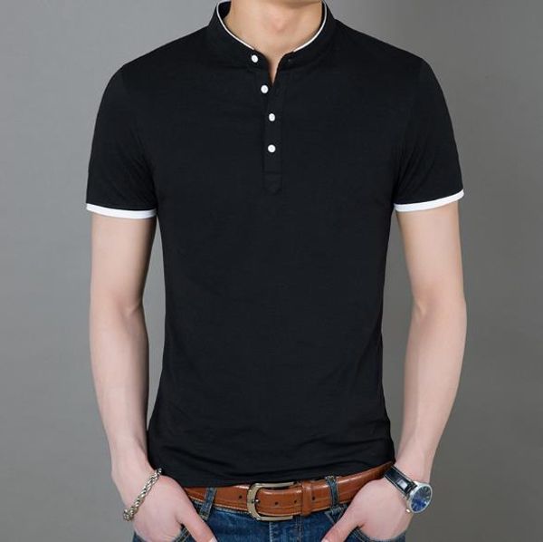 summer solid color mens polos breathable short sleeve slim mens tshirts new casual fashion male clothing, White;black
summer solid color mens polos breathable short sleeve slim mens tshirts new casual fashion male clothing, White;black