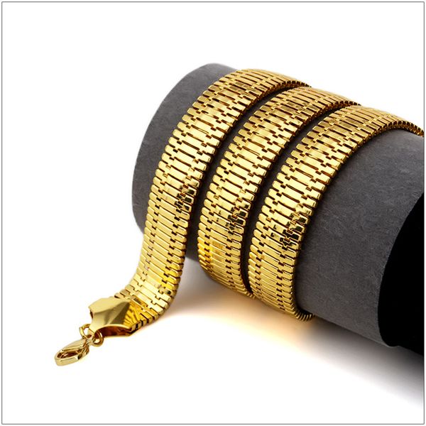 flat chains necklace hip hop simple gold silver aluminum chain embossed thick necklace exaggerated big chain for men's fashion
flat chains necklace hip hop simple gold silver aluminum chain embossed thick necklace exaggerated big chain for men's fashion