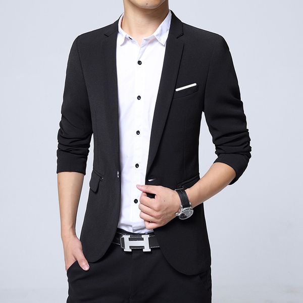 men solid suits jackets slim fit suits blazers new men fashion wedding dress formal wear blazers coats smart casual suit jackets, White;black
men solid suits jackets slim fit suits blazers new men fashion wedding dress formal wear blazers coats smart casual suit jackets, White;black