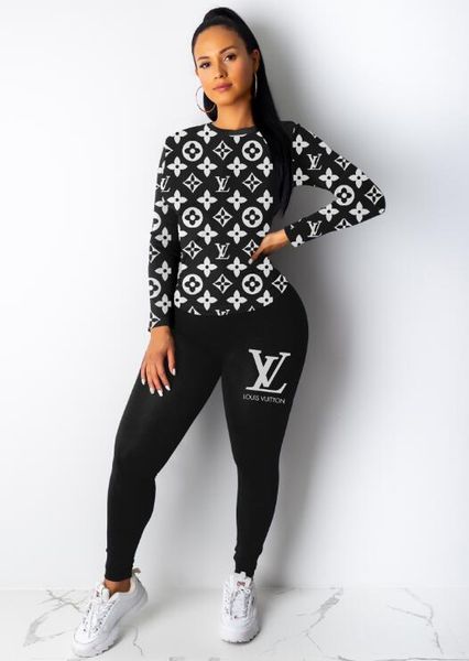 Женская Повседневная мода весна с длинными рукавами 0 LOUIS VUITTON горе-куске Jogger Набор дамы осень Tracksuit потовых костюмы Plus Размер S-2XL 
Женская Повседневная мода весна с длинными рукавами 0 LOUIS VUITTON горе-куске Jogger Набор дамы осень Tracksuit потовых костюмы Plus Размер S-2XL
