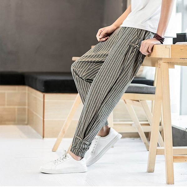 plate buttons stripes shu jiao ku chinese ethnic casual pants man casual straight harem pants men korean hip hop track, Black
plate buttons stripes shu jiao ku chinese ethnic casual pants man casual straight harem pants men korean hip hop track, Black