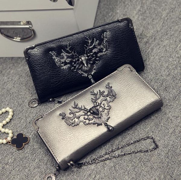 Long cell phone bag zipper lady purse new personality wallet 2019 summer deer head decoration fashion wallet
Long cell phone bag zipper lady purse new personality wallet 2019 summer deer head decoration fashion wallet