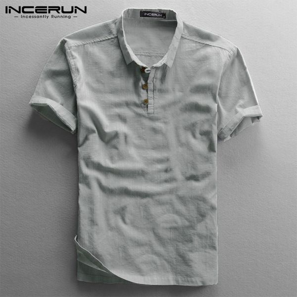 2020 solid color men casual shirt brand short sleeve cotton harajuku shirts summer turn-down collar camisa incerun, White;black
2020 solid color men casual shirt brand short sleeve cotton harajuku shirts summer turn-down collar camisa incerun, White;black