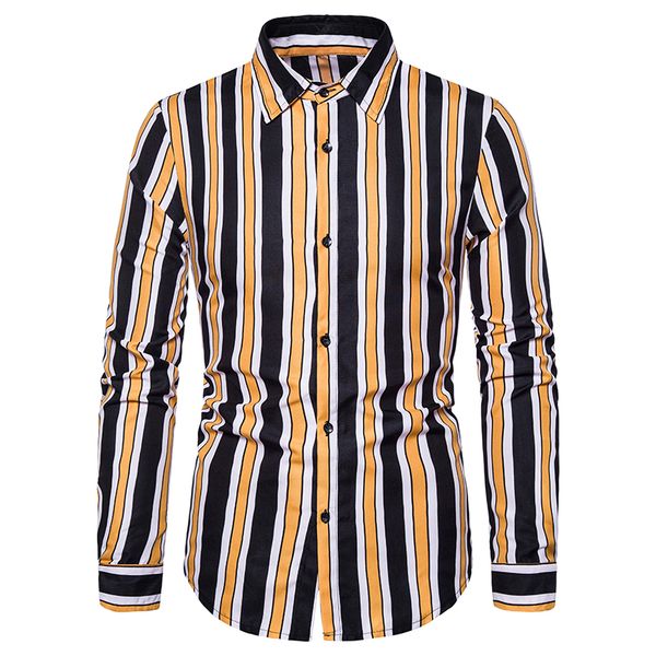 mens long sleeve shirt fashion stripe blouse male fashion casual wild slim summer new arrival 2020 red yellow, White;black
mens long sleeve shirt fashion stripe blouse male fashion casual wild slim summer new arrival 2020 red yellow, White;black