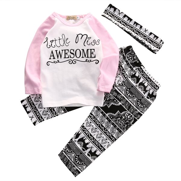 Baby Children Clothes Sets Kids Infant Baby Girls Letter Floral Clothes T-shirt +Pants Leggings Headband 3PCS Outfits Baby Set
Baby Children Clothes Sets Kids Infant Baby Girls Letter Floral Clothes T-shirt +Pants Leggings Headband 3PCS Outfits Baby Set