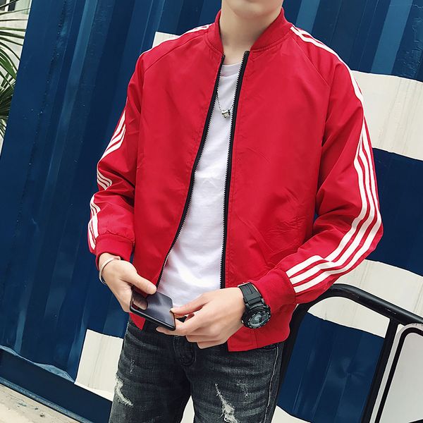 bomber jacket men casual mandarin collar fitted jackets lightweight streetwear baseball coat full zip windbreakers 2020 autumn, Black;brown
bomber jacket men casual mandarin collar fitted jackets lightweight streetwear baseball coat full zip windbreakers 2020 autumn, Black;brown