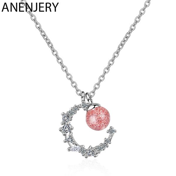 natural strawberry crystal pink bead moon pendant necklace 925 sterling silver jewelry for women festival gifts
natural strawberry crystal pink bead moon pendant necklace 925 sterling silver jewelry for women festival gifts
