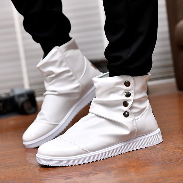 2019 spring new shoes men british wind high help martin boots casual men's boots zapatos de hombre, Black
2019 spring new shoes men british wind high help martin boots casual men's boots zapatos de hombre, Black
