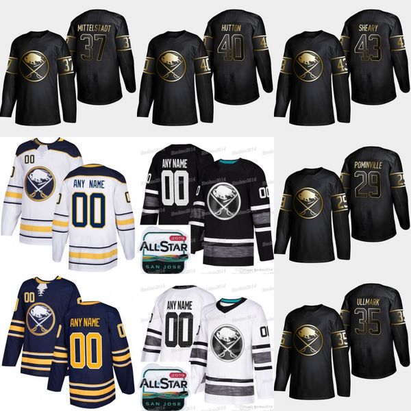 35 Linus Ullmark 2019 Golden Edition Buffalo Sabres 43 Conor Sheary 40 Carter Hutton 37 Casey Mittelstadt 29 Jason Pominville Jerseys
35 Linus Ullmark 2019 Golden Edition Buffalo Sabres 43 Conor Sheary 40 Carter Hutton 37 Casey Mittelstadt 29 Jason Pominville Jerseys
