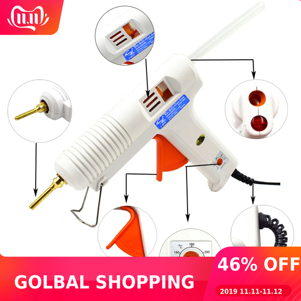150w 100w melt glue gun with temperature control thermostat 5 glue sticks for home diy industrial manufacture
150w 100w melt glue gun with temperature control thermostat 5 glue sticks for home diy industrial manufacture