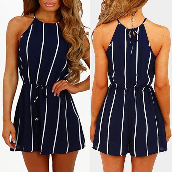 women stripe printing off shoulder sleeveless rompers jumpsuit playsuit 122, Black;white
women stripe printing off shoulder sleeveless rompers jumpsuit playsuit 122, Black;white