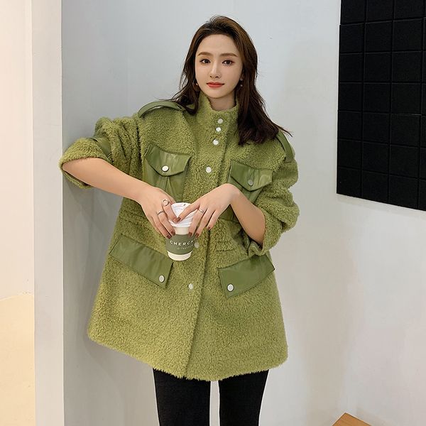 real fur coat female winter jacket clothes 2020 korean 100% wool coats and jacket women sheep shearing fur hiver 19082203, Black
real fur coat female winter jacket clothes 2020 korean 100% wool coats and jacket women sheep shearing fur hiver 19082203, Black