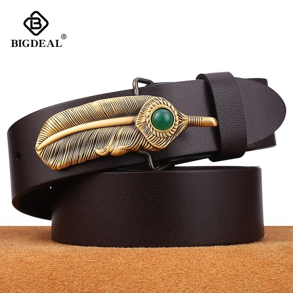 bigdeal genuine leather men belts 3.8cm width cowskin leather belt for men business male belts strap husband gifts, Black;brown
bigdeal genuine leather men belts 3.8cm width cowskin leather belt for men business male belts strap husband gifts, Black;brown
