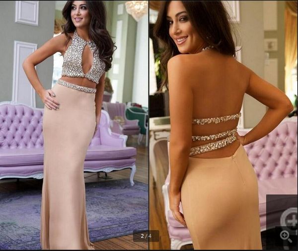 two pieces beading crystals backless sparkling prom dresses 2019 keyhole neck sheath rhinestones pageant evening party dress prom gowns, Black
two pieces beading crystals backless sparkling prom dresses 2019 keyhole neck sheath rhinestones pageant evening party dress prom gowns, Black