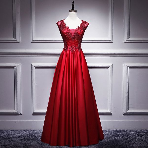 new arrival evening gown lace up back beads lace aline satin long evening dress party elegant vestido de fest prom gowns, White;black
new arrival evening gown lace up back beads lace aline satin long evening dress party elegant vestido de fest prom gowns, White;black