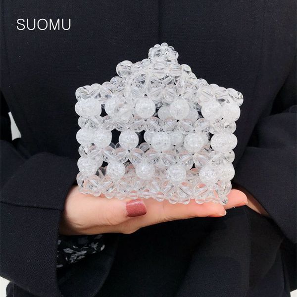 acrylic crystal beaded messenger bag women evening party handbag small mini box clear ice crack crown shape bag 2020 summer new 
acrylic crystal beaded messenger bag women evening party handbag small mini box clear ice crack crown shape bag 2020 summer new