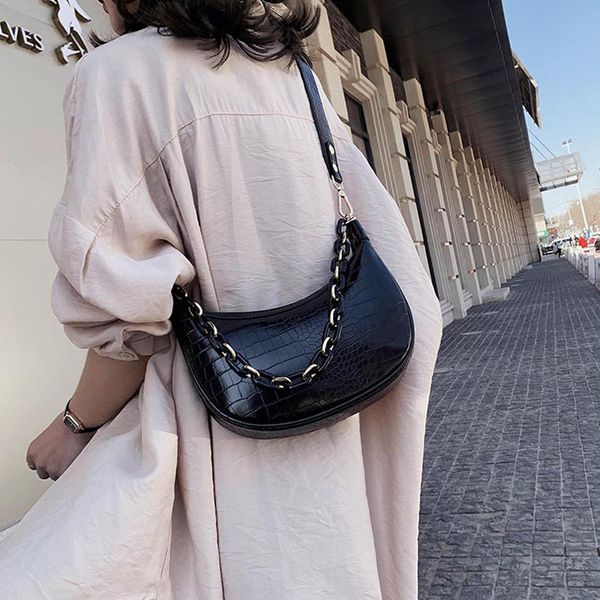 vintage alligator baguette shape bag leather handbag 2020 new fashion shoulder bag womens messenger crossbody bags 
vintage alligator baguette shape bag leather handbag 2020 new fashion shoulder bag womens messenger crossbody bags