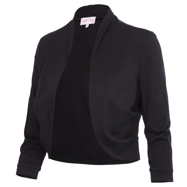 bolero shrug women casual 3/4 sleeve cropped basic stitch spring short stretchy outerwear womens coats slim outwear jacket, Black;brown
bolero shrug women casual 3/4 sleeve cropped basic stitch spring short stretchy outerwear womens coats slim outwear jacket, Black;brown