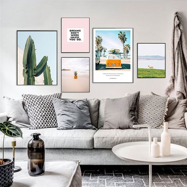 ruoguan scandinavian decoration tropical landscape posters modern prints sea beach bus cactus canvas painting no frame sh-770
ruoguan scandinavian decoration tropical landscape posters modern prints sea beach bus cactus canvas painting no frame sh-770