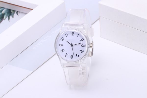 2020 new women watches fashion transparent candy color band casual quartz watches female wristwatches, Slivery;brown 
2020 new women watches fashion transparent candy color band casual quartz watches female wristwatches, Slivery;brown