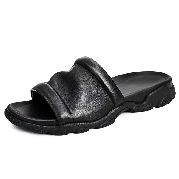 британский trend summer тапочки мужской открытый anti-slip высокого качества из натуральной кожи сандалии дышащий повседневная обувь коровье, Black
британский trend summer тапочки мужской открытый anti-slip высокого качества из натуральной кожи сандалии дышащий повседневная обувь коровье, Black