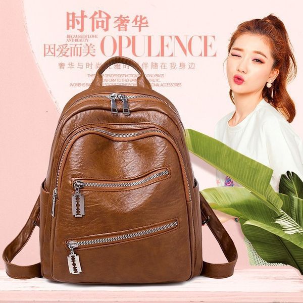 2019 new fashion style waterproof leisure backpack pu women backpack solid women softback bag
2019 new fashion style waterproof leisure backpack pu women backpack solid women softback bag