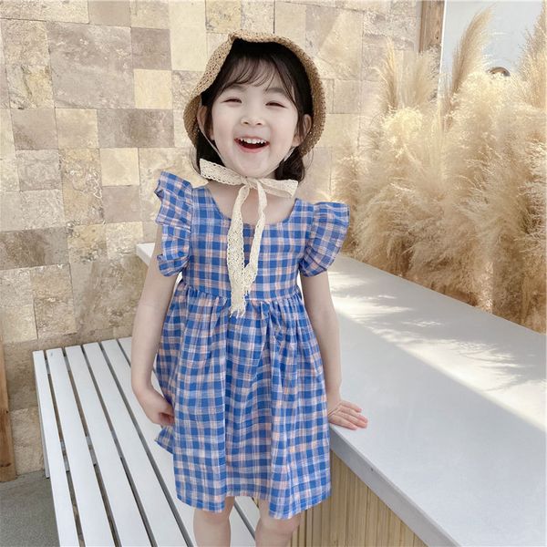 2020 new blue plaid children dresses summer cute baby girls flying sleeve dress fashion baby girls backless dresses, Red;yellow
2020 new blue plaid children dresses summer cute baby girls flying sleeve dress fashion baby girls backless dresses, Red;yellow