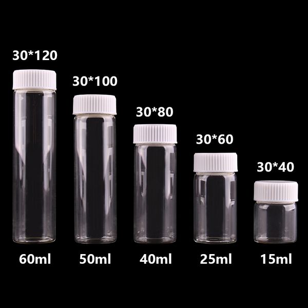 15ml 25ml 40ml 50ml 60ml transparent glass bottles with white plastic screw cap tiny jar vials diy craft 24pcs t200507
15ml 25ml 40ml 50ml 60ml transparent glass bottles with white plastic screw cap tiny jar vials diy craft 24pcs t200507