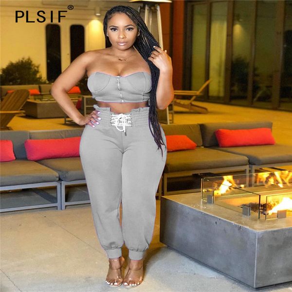 2020 summer solid color breast lace-up crop and leggings 2 pieces set casual high street lady fashion outfits, White
2020 summer solid color breast lace-up crop and leggings 2 pieces set casual high street lady fashion outfits, White