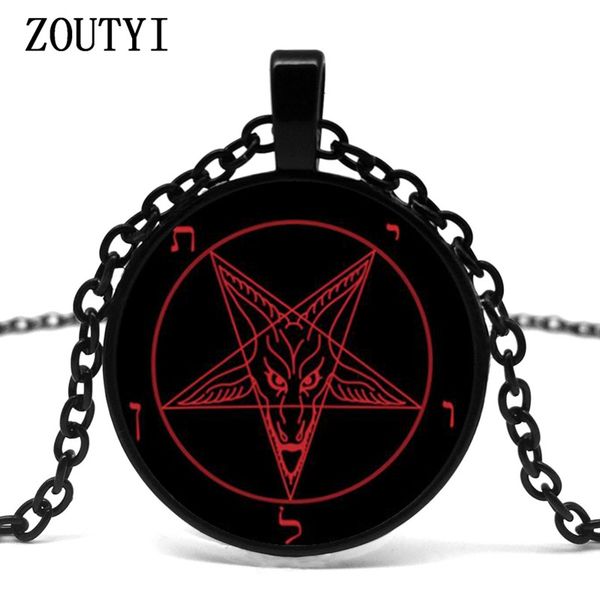 2018/retro red black pentagram necklace pendant red goat pendant baphomet necklace satanist gothic, Silver
2018/retro red black pentagram necklace pendant red goat pendant baphomet necklace satanist gothic, Silver