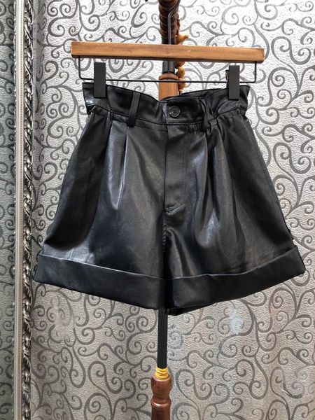 autumn and winter 2019 new women's solid color decorative pu versatile shorts casual 1220, White;black
autumn and winter 2019 new women's solid color decorative pu versatile shorts casual 1220, White;black