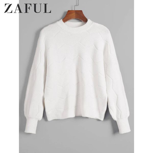 zaful lantern sleeves solid pullover sweater winter women sweaters crew neck pullovers loose knitted sweaters female jumper, White;black
zaful lantern sleeves solid pullover sweater winter women sweaters crew neck pullovers loose knitted sweaters female jumper, White;black