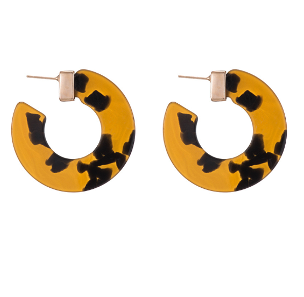 earrings ladies leopard resin earrings acetate version semi-circular c-shaped jewelry 2019 new, Golden;silver
earrings ladies leopard resin earrings acetate version semi-circular c-shaped jewelry 2019 new, Golden;silver