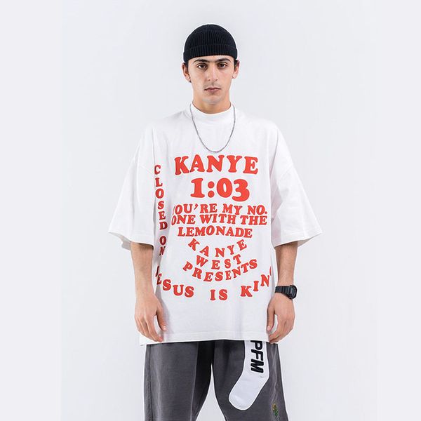 men oversize streetwear tshirt short sleeve loose t-shirt male women high street hip hop letter print tees shirts, White;black
men oversize streetwear tshirt short sleeve loose t-shirt male women high street hip hop letter print tees shirts, White;black