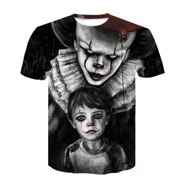 horror movie clown boy 3d print t shirt summer new men/women casual fashion harajuku high-end design men street funny t shirt, White;black
horror movie clown boy 3d print t shirt summer new men/women casual fashion harajuku high-end design men street funny t shirt, White;black