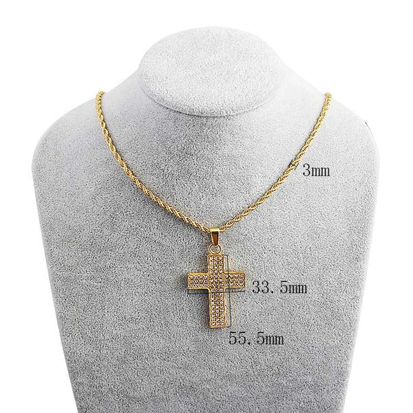 rope chains cross crystal stone pendant necklace chain gold stainless steel necklaces gift for men women oumi fashion jewelry, Silver
rope chains cross crystal stone pendant necklace chain gold stainless steel necklaces gift for men women oumi fashion jewelry, Silver