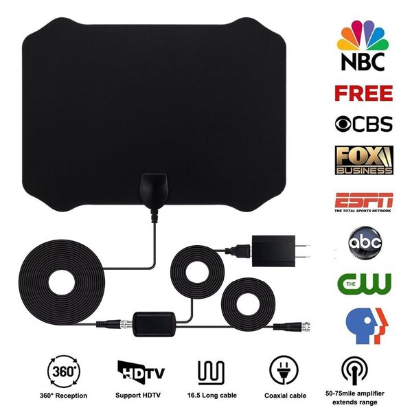 Новый 80 Miles Indoor TV антенна Цифровой HDTV Антенна ТВ радиусная Антенна VHF UHF антенна с у
Новый 80 Miles Indoor TV антенна Цифровой HDTV Антенна ТВ радиусная Антенна VHF UHF антенна с у
