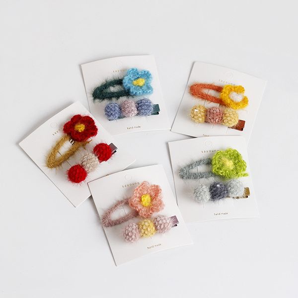 girl heart wool flower hair clip sweet cute children's set hair accessories, Slivery;white
girl heart wool flower hair clip sweet cute children's set hair accessories, Slivery;white