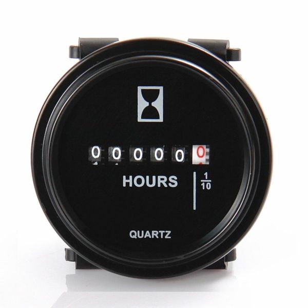 

car engine mechanical round hour meter counter timer hourmeter dc 8~80v auto car gauge meter
