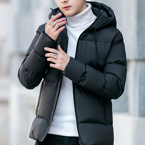 vogue men's winter leisure zipper hoodie down jackets stand collar coat outwear man winter parkas male clothes, Black
vogue men's winter leisure zipper hoodie down jackets stand collar coat outwear man winter parkas male clothes, Black