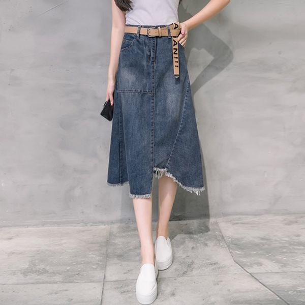 irregular korean style skirt women denim jean skirts for ladies casual sashes falda larga elegante jupe femme woman clothes, Black
irregular korean style skirt women denim jean skirts for ladies casual sashes falda larga elegante jupe femme woman clothes, Black