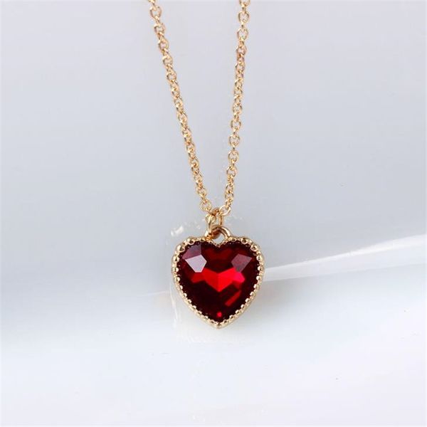 the new love / heart necklace jewelry source factory wholesale original soft meng sister red glass clavicle chain, Silver
the new love / heart necklace jewelry source factory wholesale original soft meng sister red glass clavicle chain, Silver