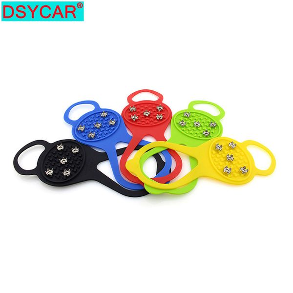 dsycar 1pair large size spikes ice grippers anti-slip protectors 5 teeth crampons drop antiskid shoe covers new
dsycar 1pair large size spikes ice grippers anti-slip protectors 5 teeth crampons drop antiskid shoe covers new