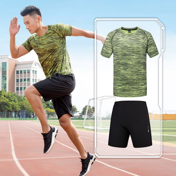 men's tracksuits summer suit men fashion sets fitness quick-drying short-sleeved shorts tracksuit o-neck solid sportswear two-piece, Gray
men's tracksuits summer suit men fashion sets fitness quick-drying short-sleeved shorts tracksuit o-neck solid sportswear two-piece, Gray