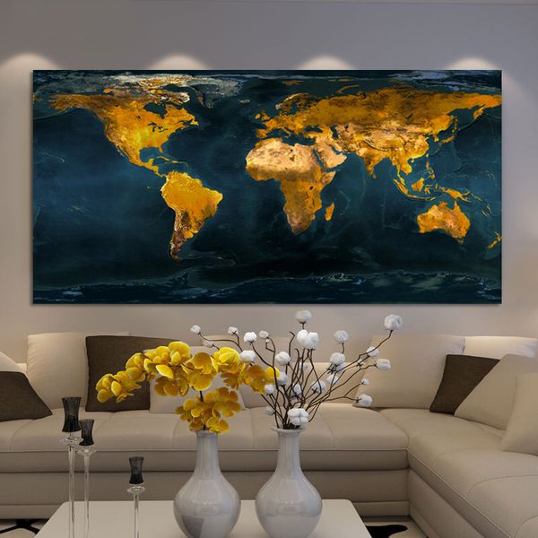 large size golden world map pictures wall paintings posters and prints wall art for living room home decor (no frame
large size golden world map pictures wall paintings posters and prints wall art for living room home decor (no frame
