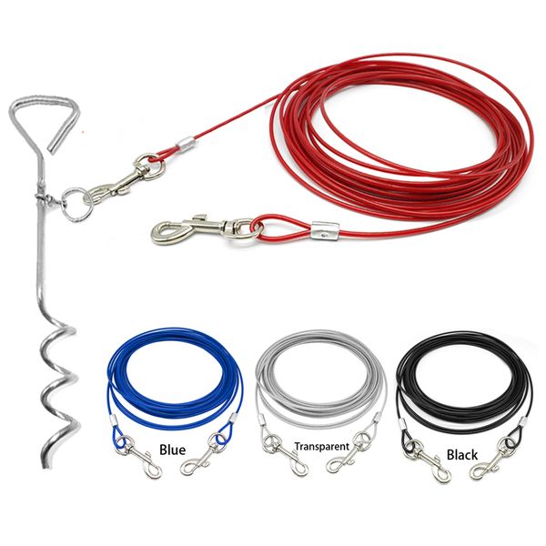 3m 5m 10m dog tie-out cable heavy duty dogs chain leashes outdoor lead belt for small medium large dogs camping training
3m 5m 10m dog tie-out cable heavy duty dogs chain leashes outdoor lead belt for small medium large dogs camping training